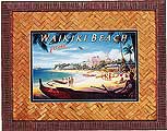 9018 Waikiki Beach Aloha - Royal Hawaiian, 15.5 in h x 20 in. w