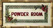 9218 Powder Room - Flowers, 11.5 in. h x 21.5 in. w