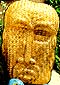 559 Mask made of woven palm leaves 12" x 18"